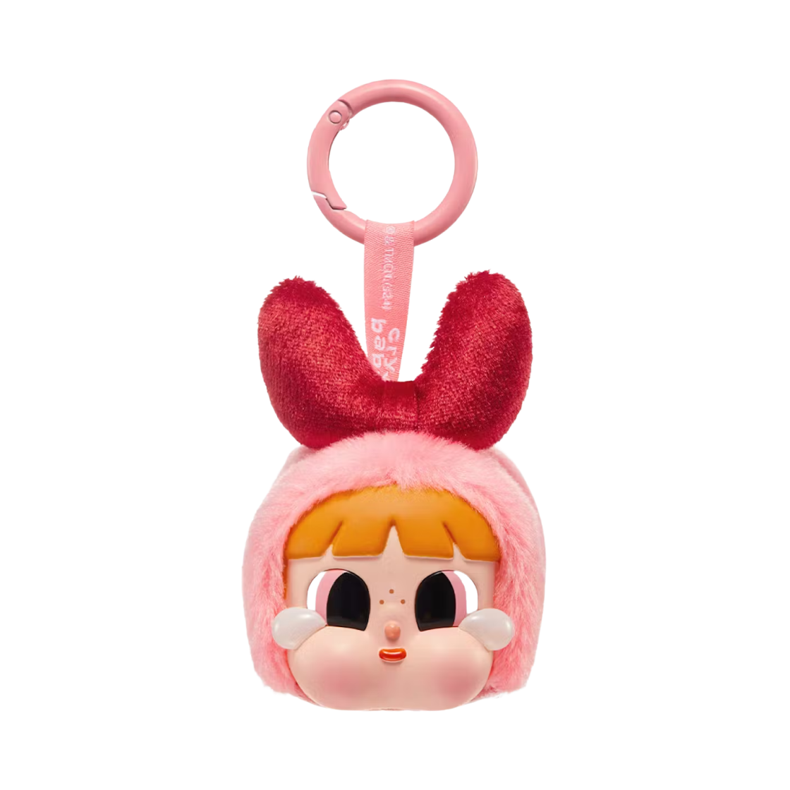 팝마트 크라이베이비 x 파워퍼프걸 시리즈 키링 블로섬 (개봉 박스)(Pop Mart Crybaby x Powerpuff Girls Series Keyring Blossom (Opened Case))