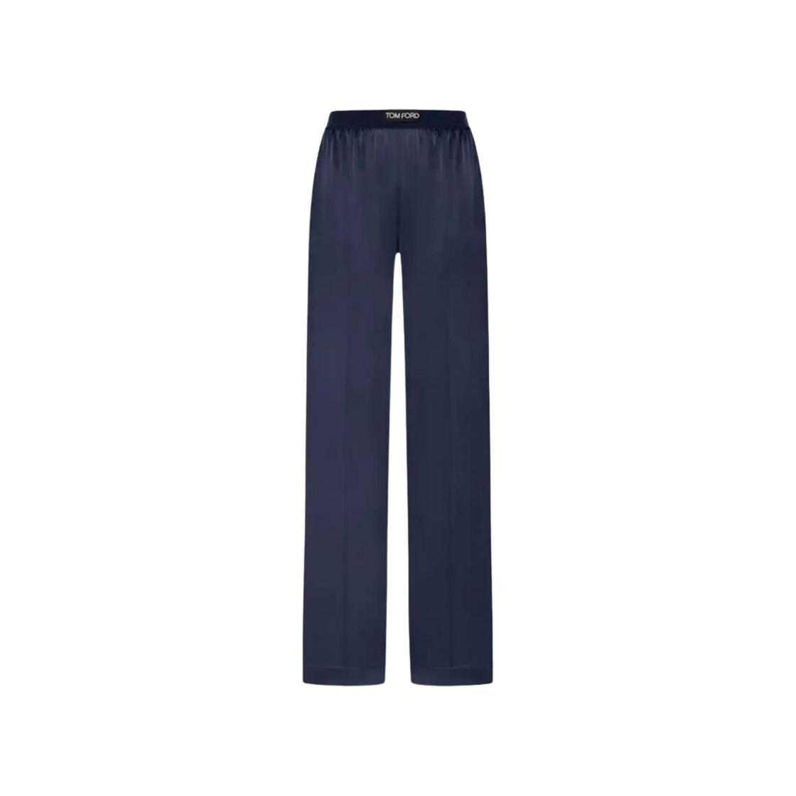 (W) 톰포드 스트레치 실크 스트레이트 팬츠 다크 네이비((W) Tom Ford Stretch Silk Straight Pants Dark Navy)