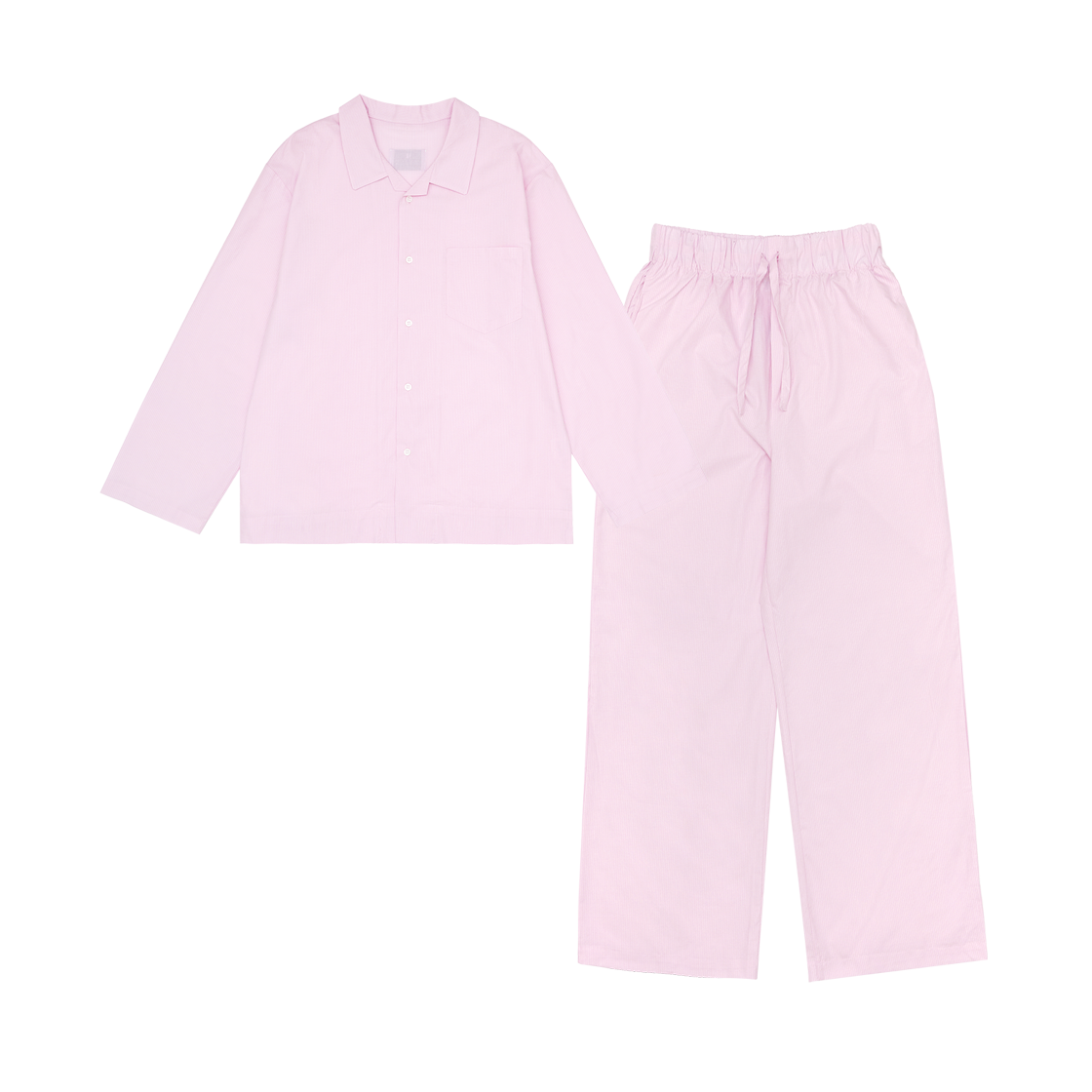 Pants Set - Raw Pink LAZYZ Stay Stripe Pajamas Long Shirts Pants Set - Raw Pink