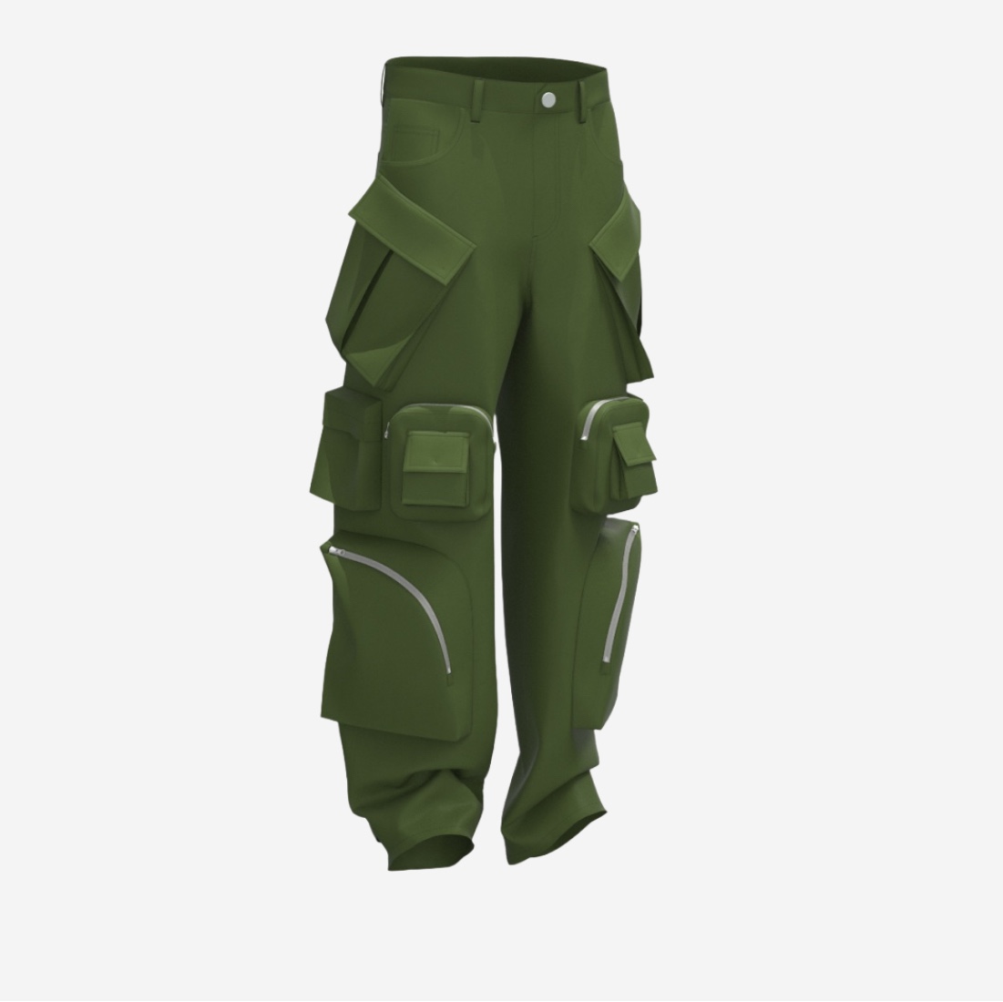 Nonnod Mechanic Cargo Pants Khaki 착용 스타일