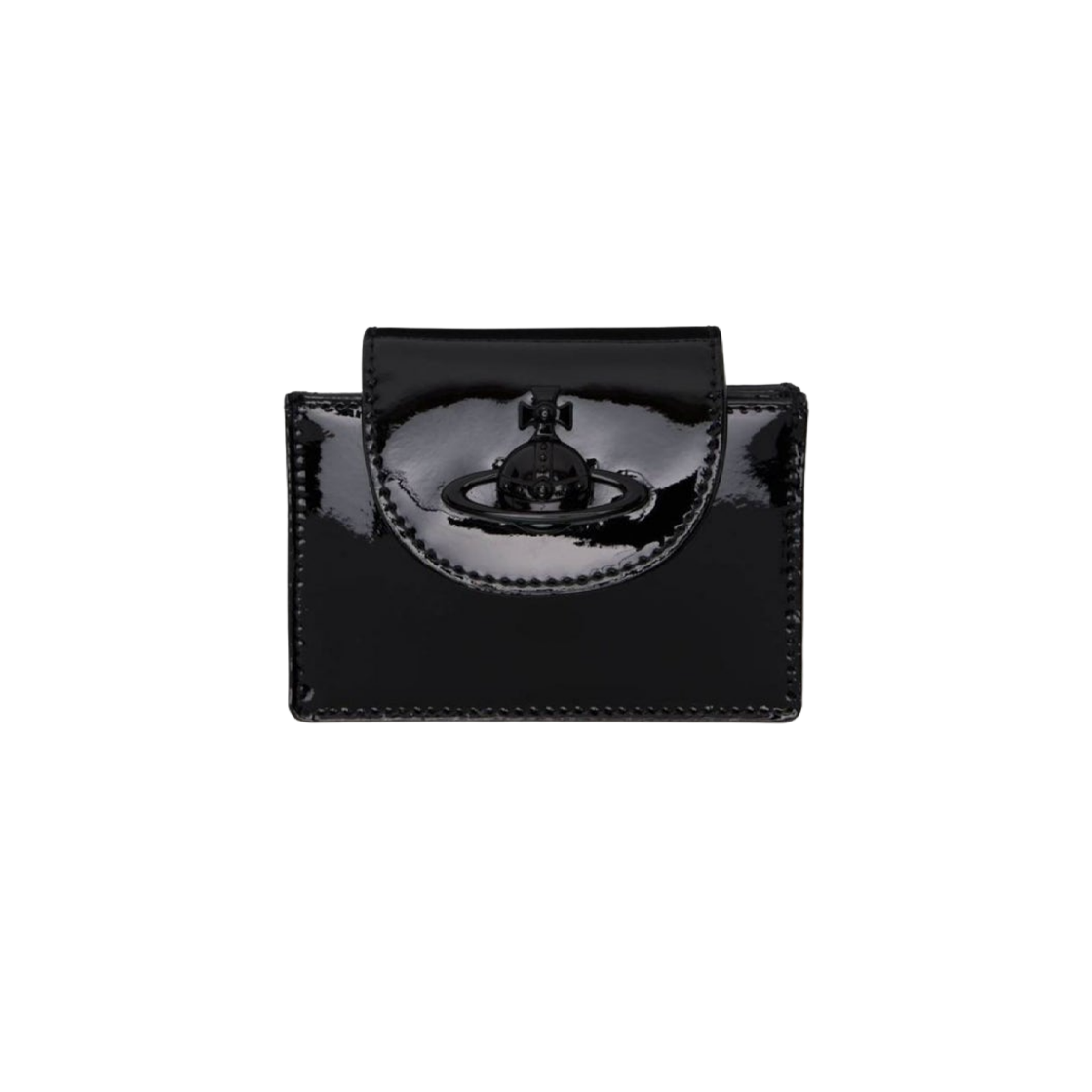 비비안 웨스트우드 플랩 카드 홀더 블랙(Vivienne Westwood Flap Card Holder Black) - 1
