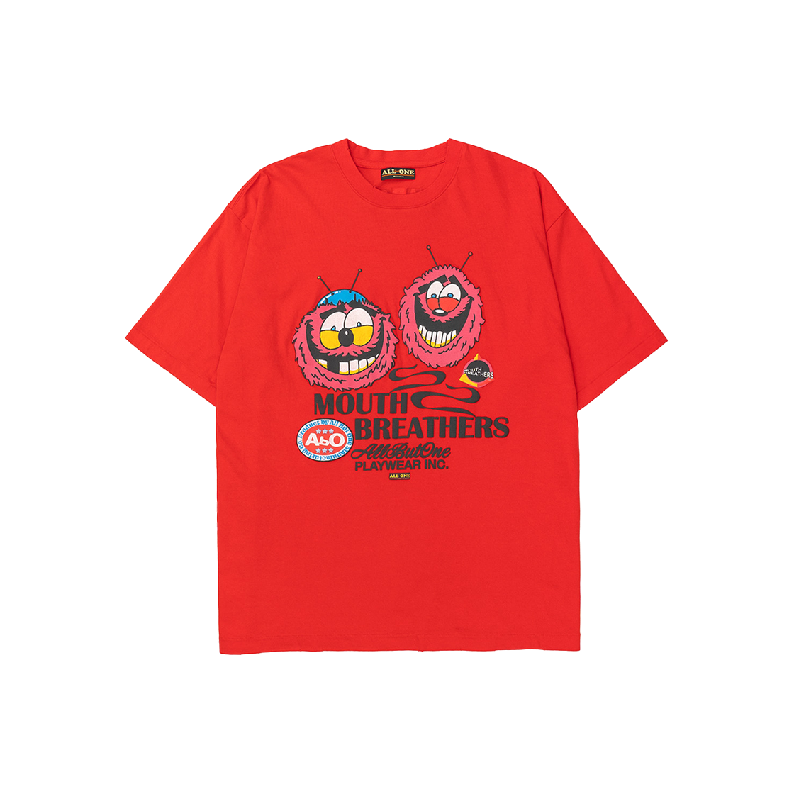 에이비오 올벗원 마우스 브리더스 티 레벨 레드(ABO Mouth Breathers Tee Rebel Red)