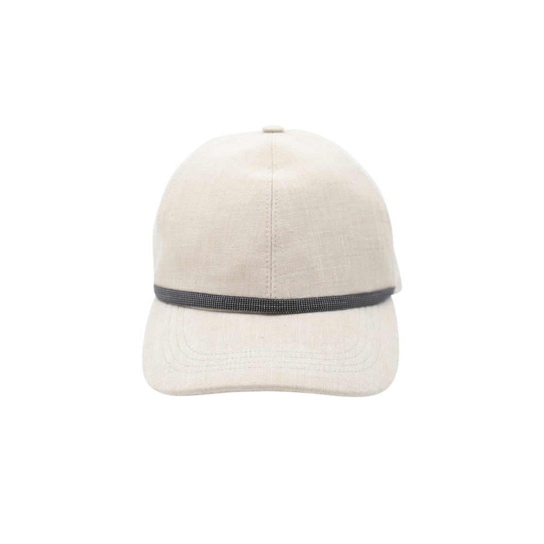 MCAP91003-C010 (W) Brunello Cucinelli Linen Cap Beige