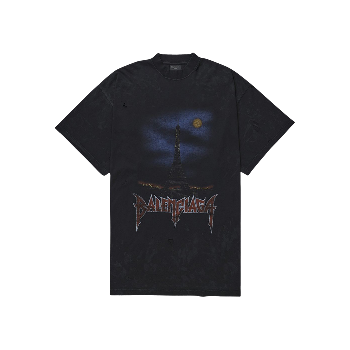 발렌시아가 오버사이즈 티셔츠 워시드 블랙(Balenciaga Oversized T-Shirt Washed Black)