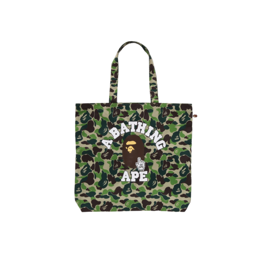 - BAPE Camo Go Ape Pointer College Tote Bag Bapec Green