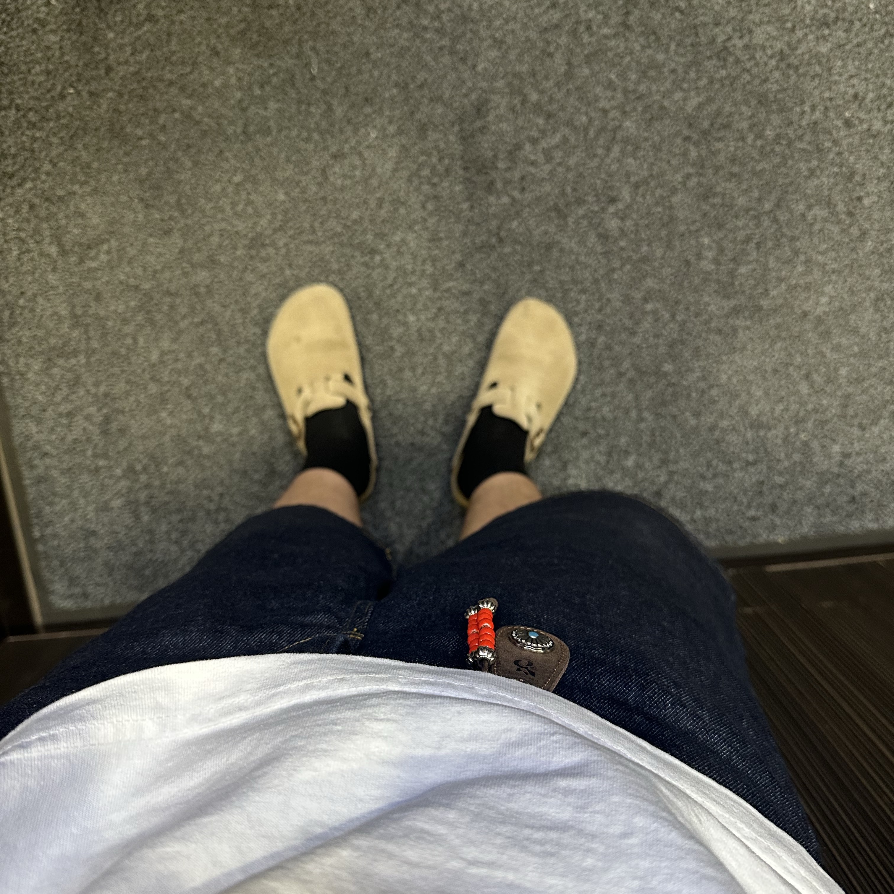 Birkenstock Boston Soft Footbed Taupe - Regular 착용 스타일