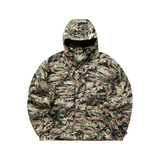 Nike ACG PrimaLoft Skull Peak Storm-Fit Full Zip Jacket Parachute Beige Medium Olive - Asia