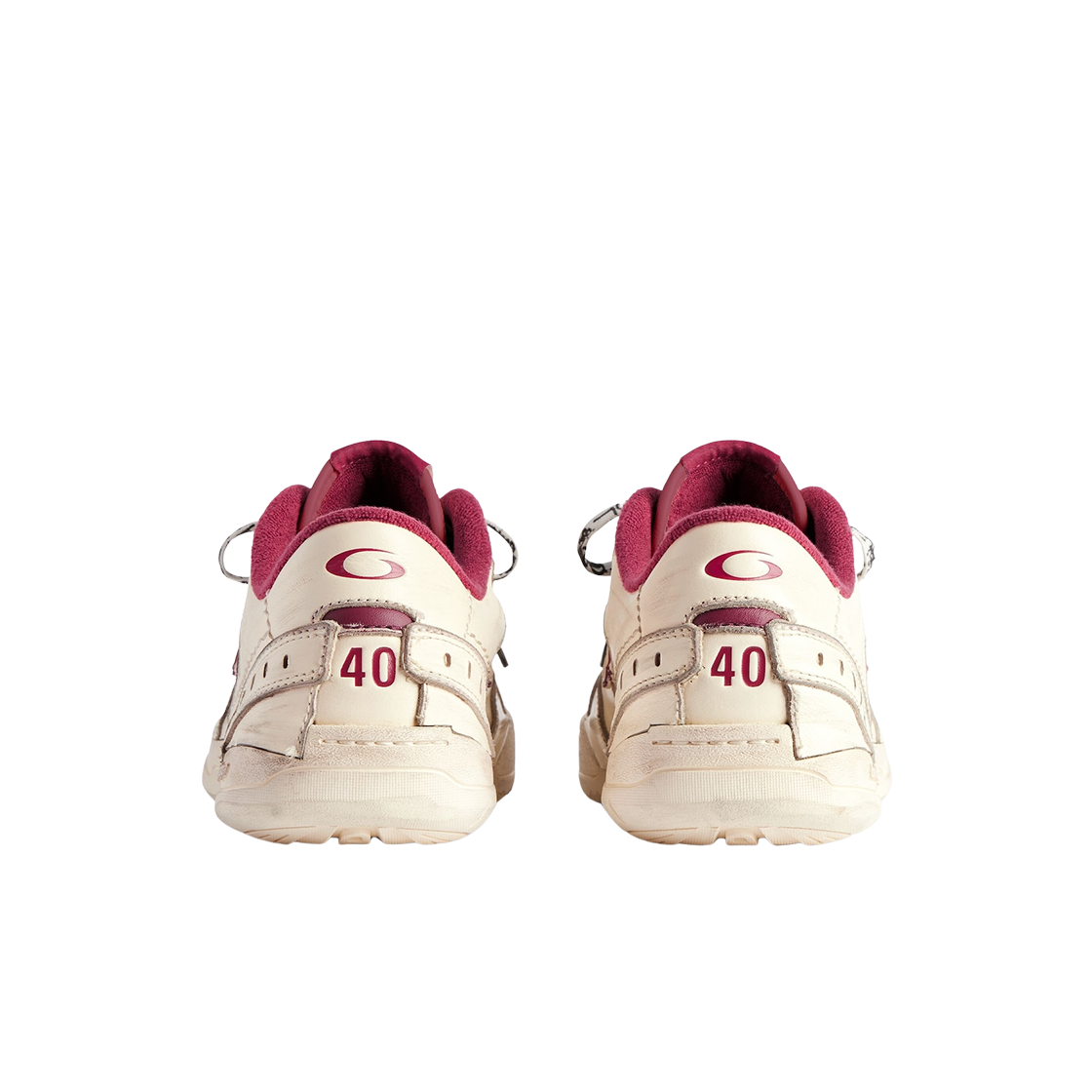 발렌시아가 햄튼스 미디움 원 아웃 스니커즈 오프 화이트 레드(Balenciaga Hamptons Medium Worn Out Sneakers Off White Red) - 3