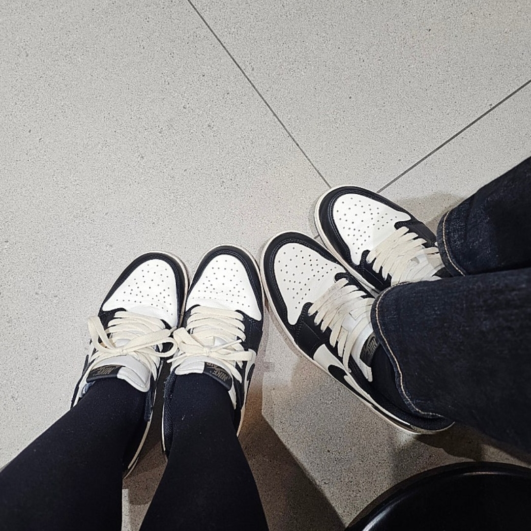 Jordan 1 Retro Low OG Mocha, (GS) Jordan 1 Retro Low OG Mocha 착용 스타일