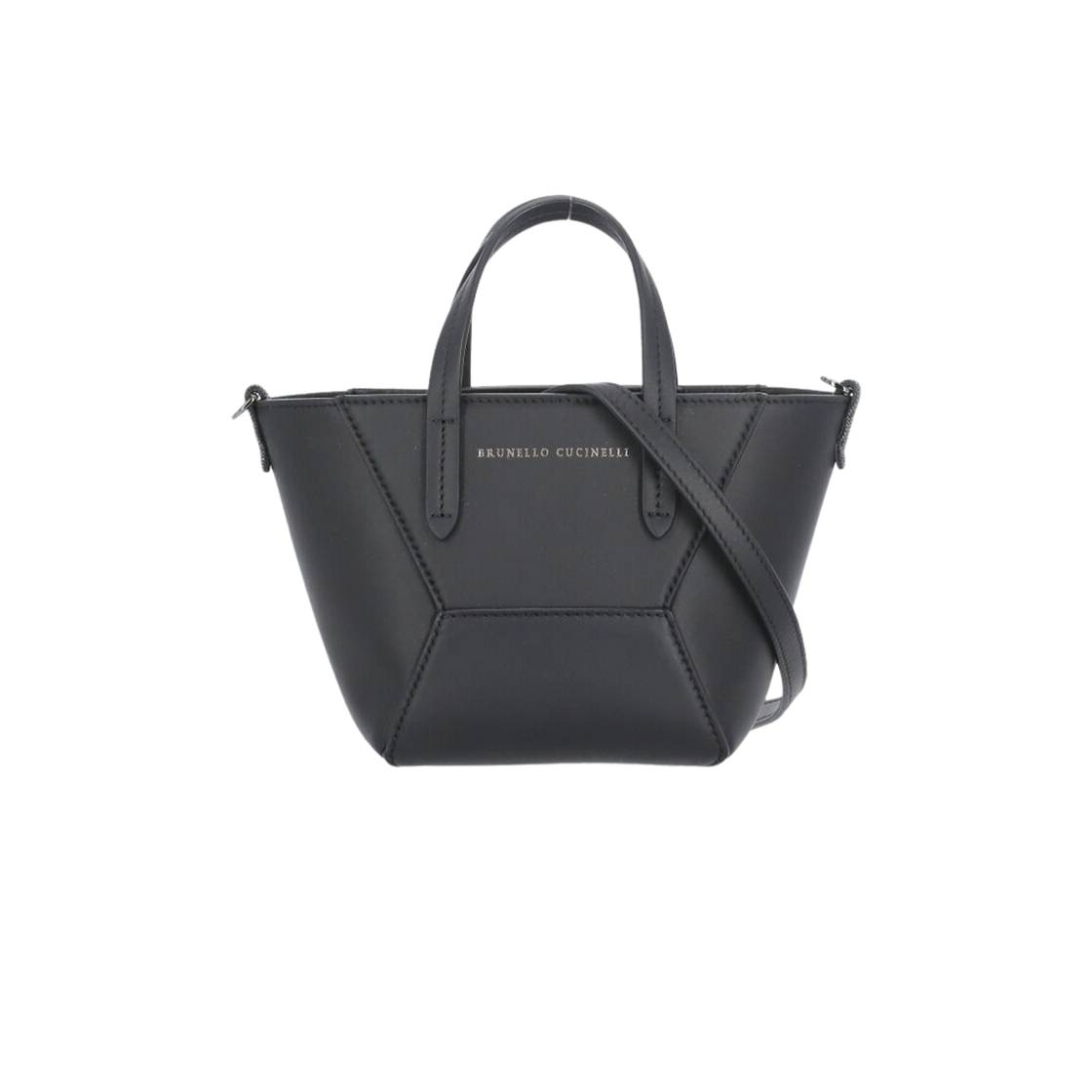 MBHED2675-C101 Brunello Cucinelli Leather Handbag Black