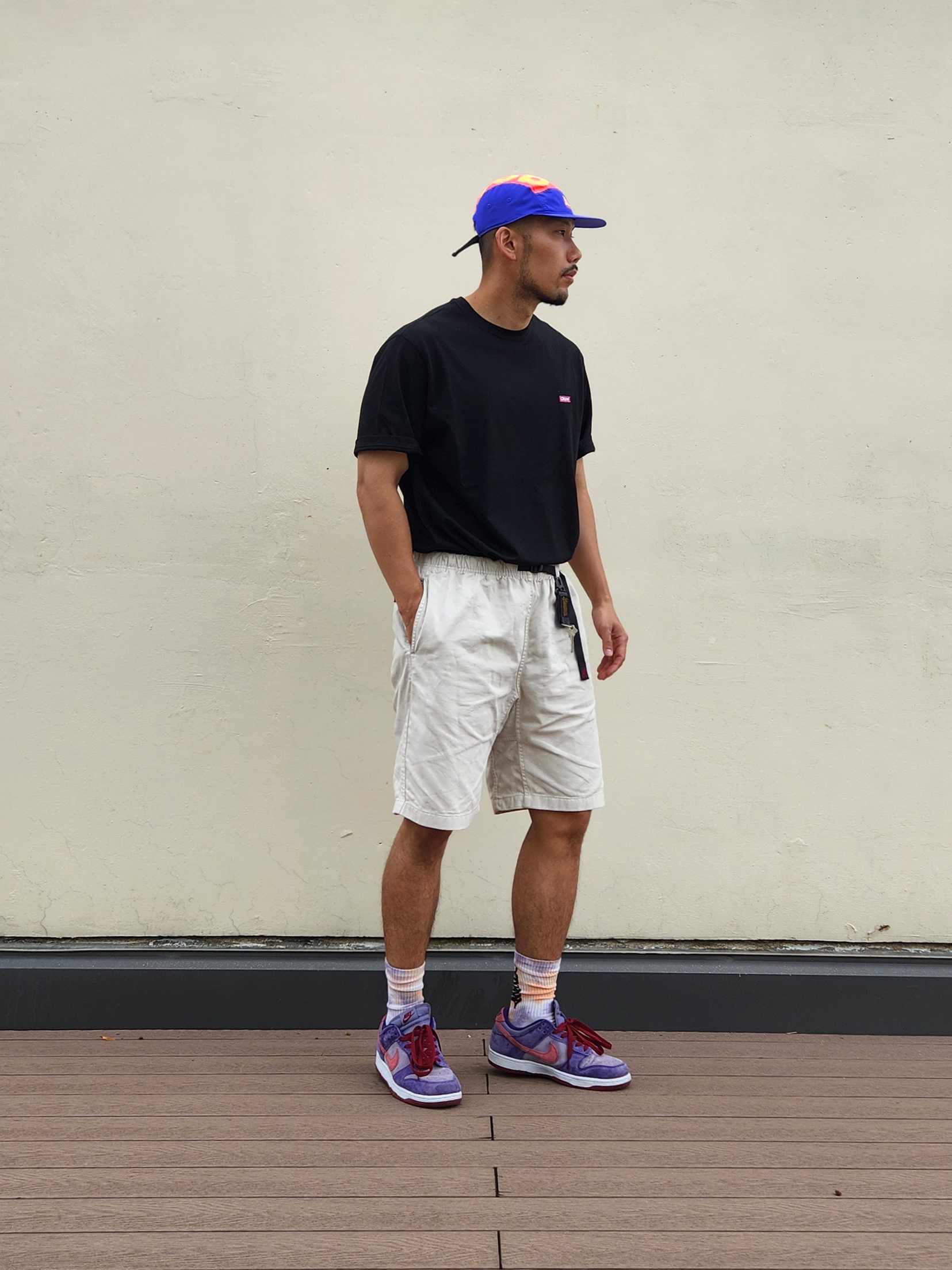 Nike Dunk Low Ugly Duckling Purple 착용 스타일 - 2