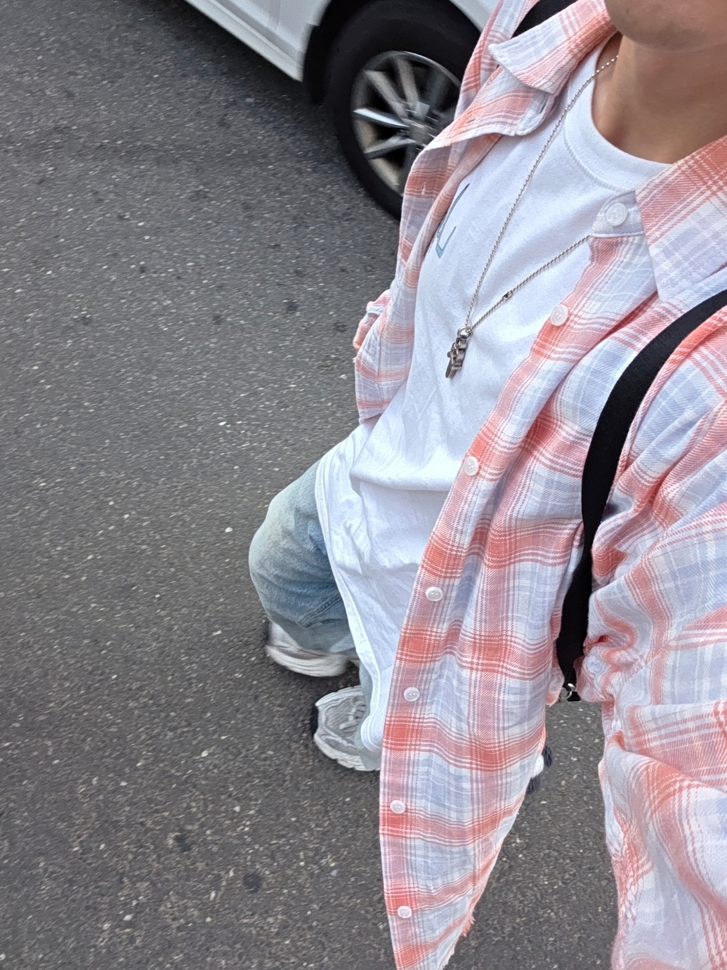 Nonnod Flexible String Check Shirt Japanese Grunge 착용 스타일