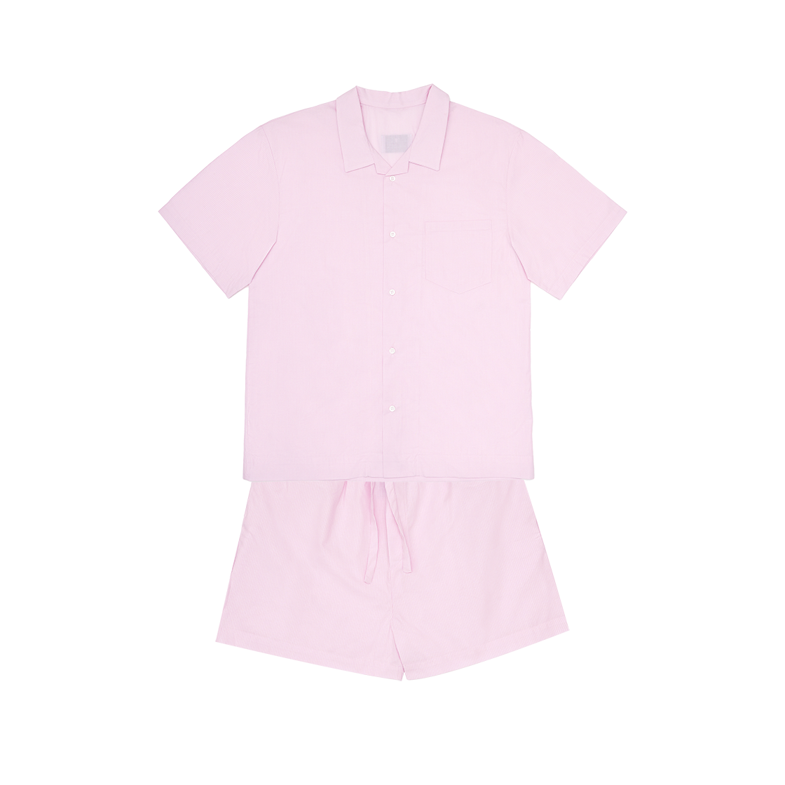 Pants Set - Raw Pink LAZYZ Stay Stripe Pajamas Short Shirts Pants Set - Raw Pink