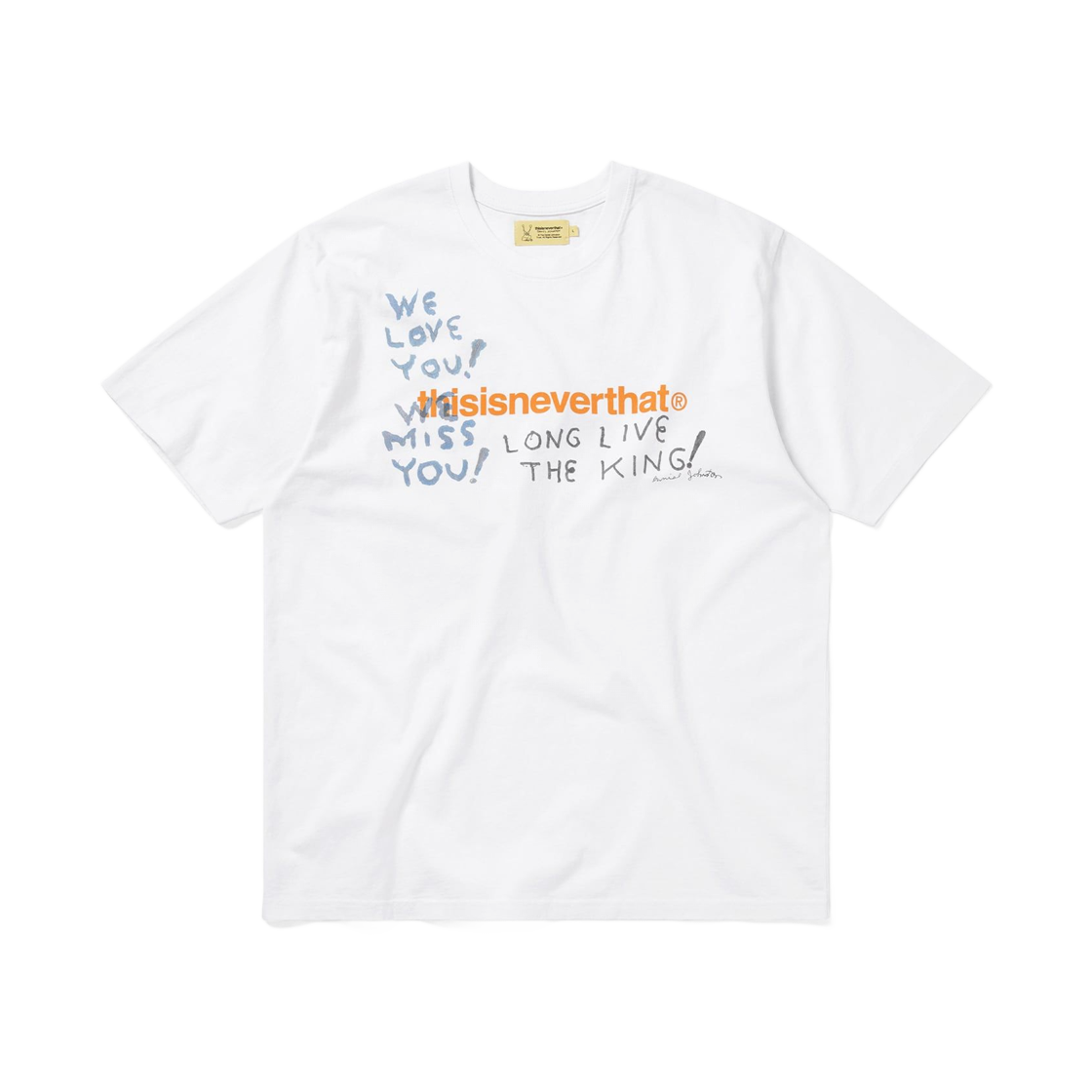 디스이즈네버댓 x 다니엘 존스턴 커비 티셔츠 화이트(Thisisneverthat x Daniel Johnston Kirby T-Shirt White) - 1