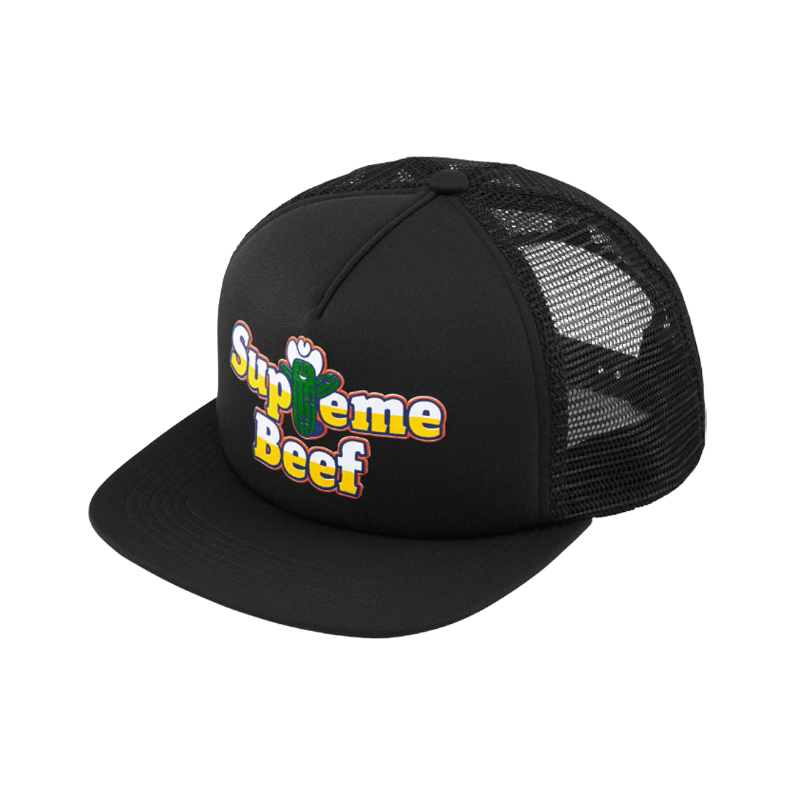 - Supreme Beef Mesh Back 5-Panel Black - 25SS