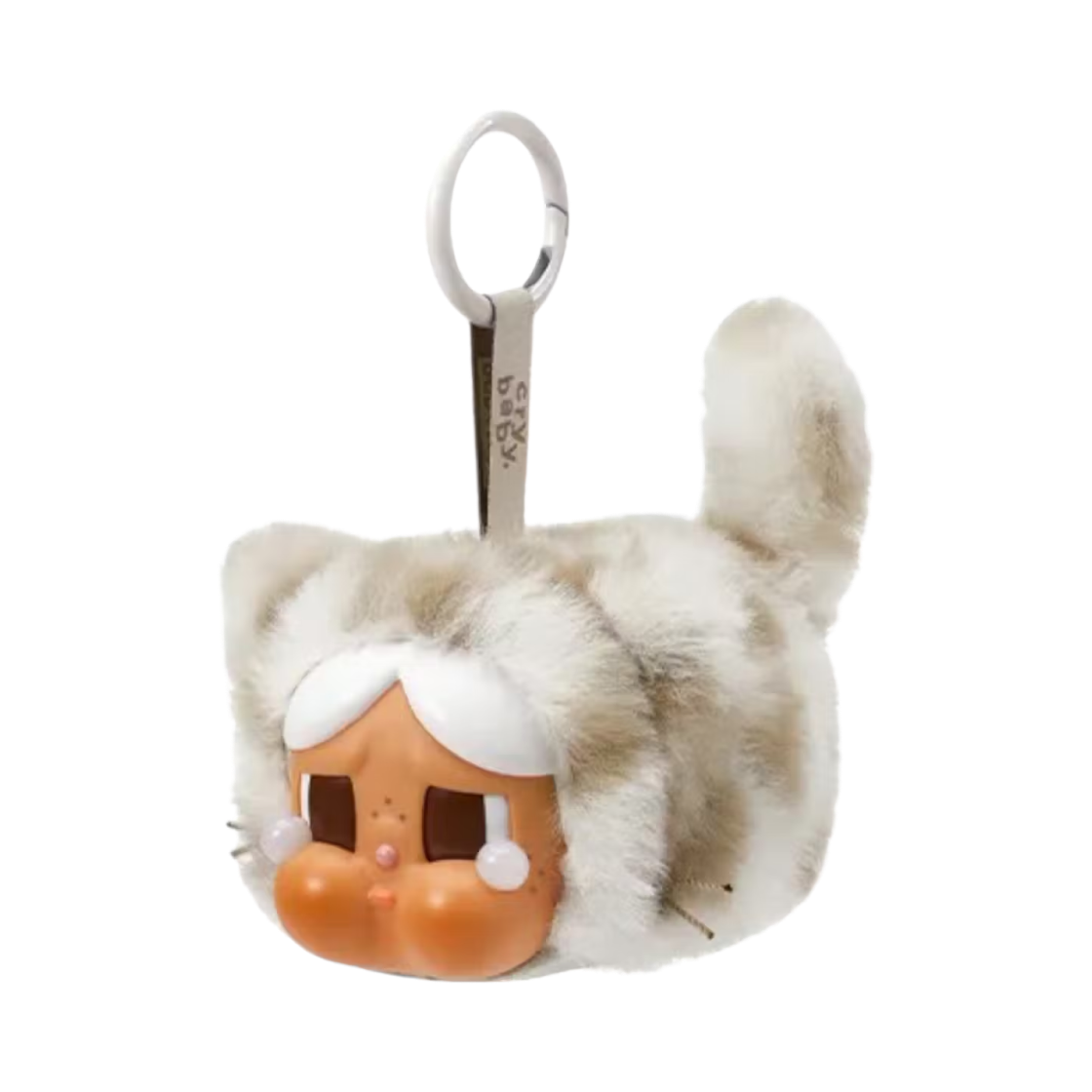 팝마트 크라이베이비 표범 냥이 시리즈 바이닐 플러시 펜던트 바닐라 냥이 (개봉 박스)(Pop Mart Crybaby Wild But Cutie Series Vinyl Plush Pendant Vanilla Cutie (Opened Case))
