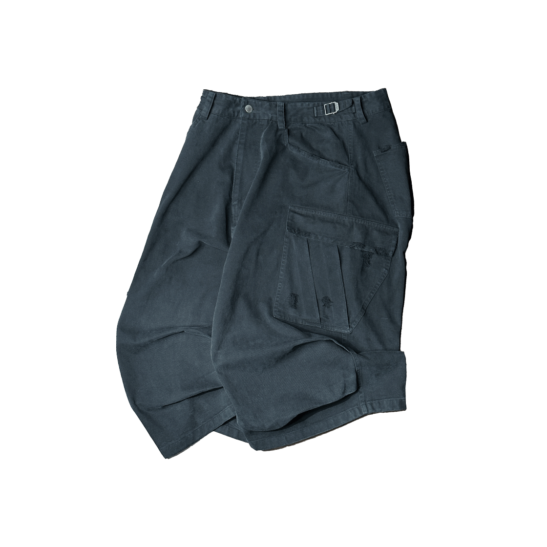 논노드 사이드 카고 쇼츠 빈티지 블랙(Nonnod Side Cargo Shorts Vintage Black)