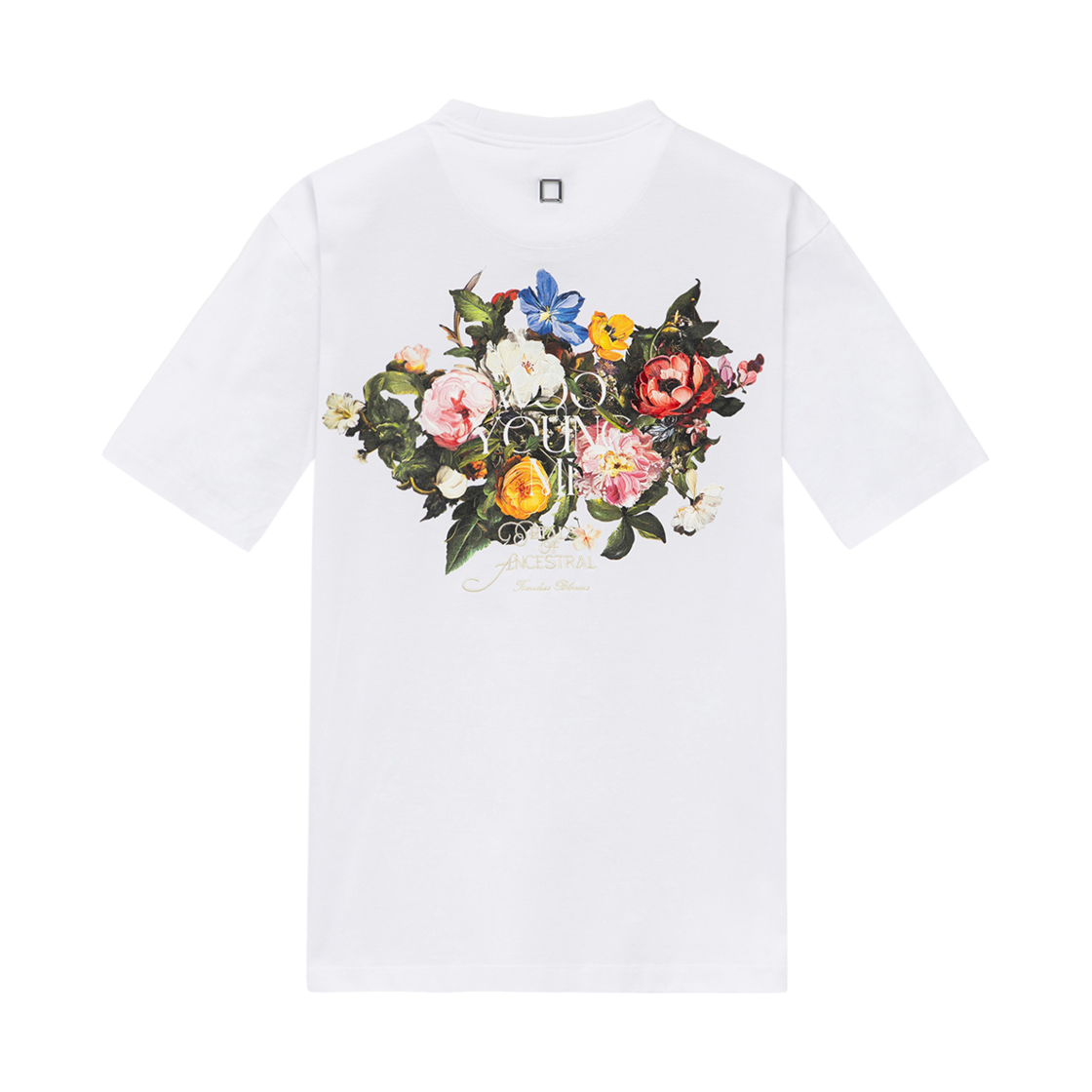 우영미 플라워 백 로고 티셔츠 화이트 - 25FW(Wooyoungmi Flower Back Logo T-Shirt White - 25FW)