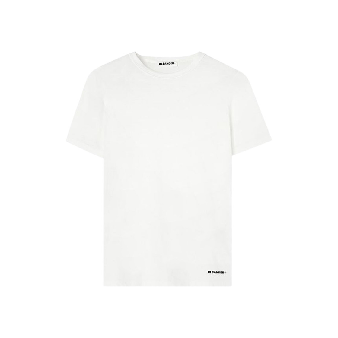(W) 질 샌더 로고 티셔츠 옵틱 화이트((W) Jil Sander T-Shirt with Logo Optic White)