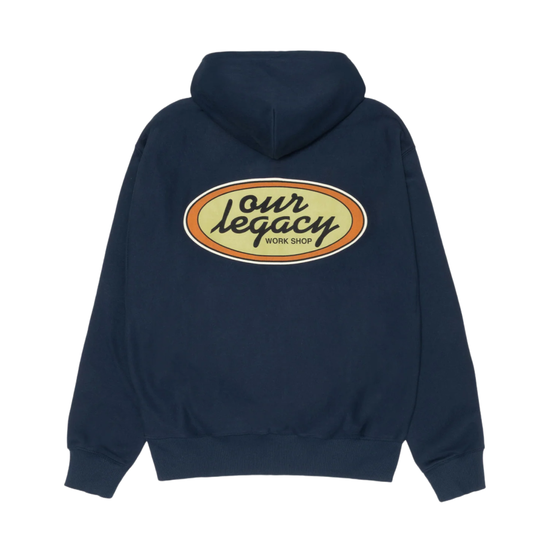 스투시 x 아워레가시 워크샵 오발 집 후드 네이비(Stussy x Our Legacy Work Shop Oval Zip Hoodie Navy)