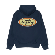 Stussy x Our Legacy Work Shop Oval Zip Hoodie Navy