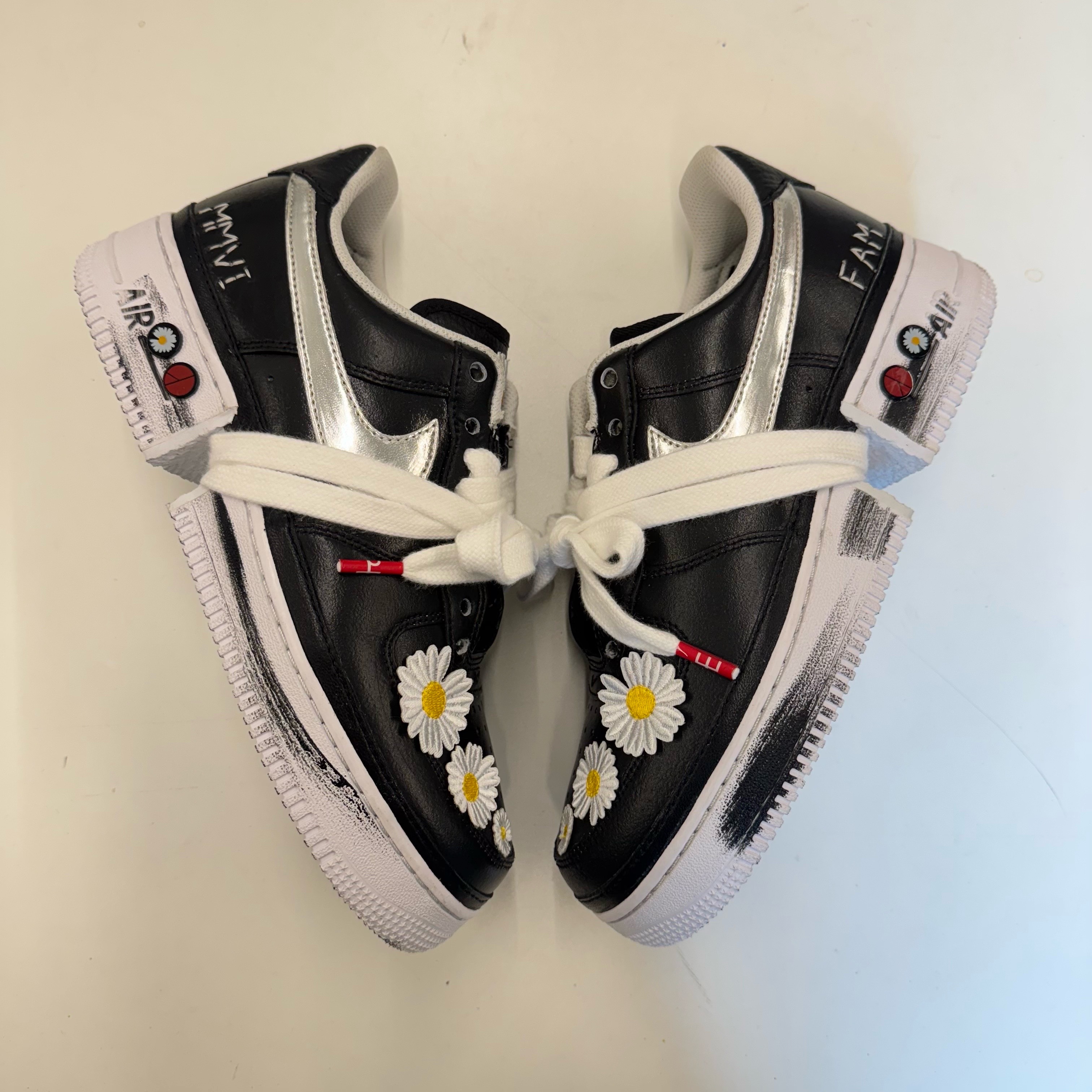 Nike x Peaceminusone Air Force 1 Low Para-Noise 3.0 Black and Multicolor 착용 스타일 - 7