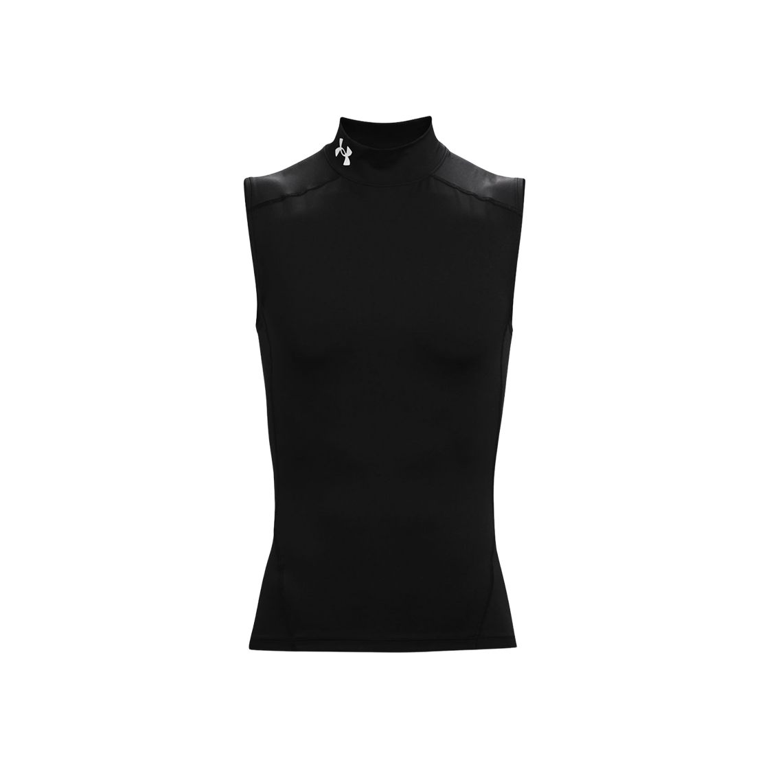 언더아머 히트기어 아머 컴프레션 목 슬리브리스 블랙 화이트(Under Armour HeatGear Armour Compression Mock Sleeveless Black White)