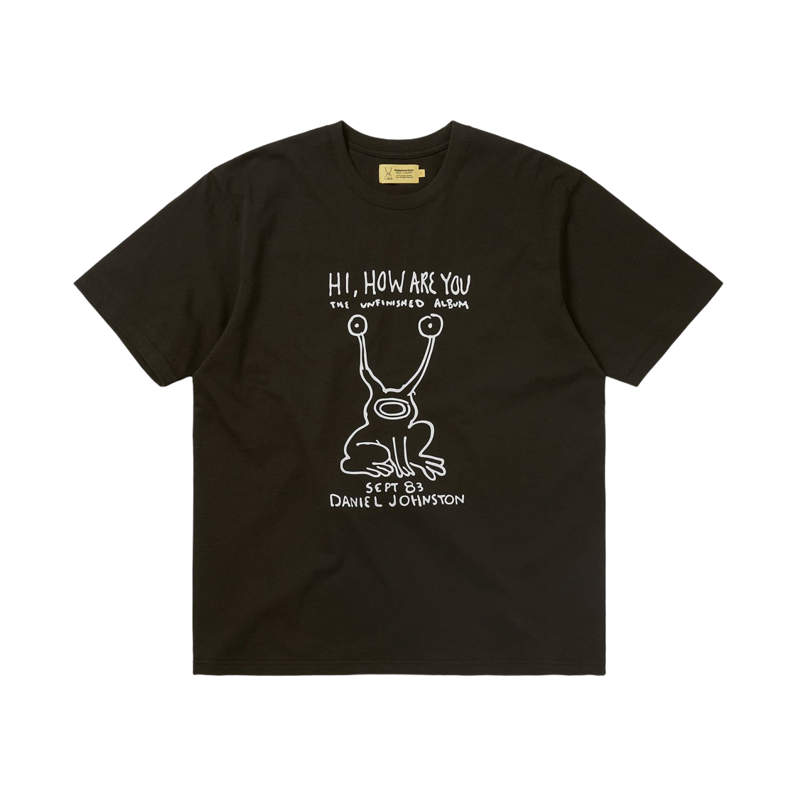 디스이즈네버댓 x 다니엘 존스턴 프로그 티셔츠 오프 블랙(Thisisneverthat x Daniel Johnston Frog T-Shirt Off Black) - 1