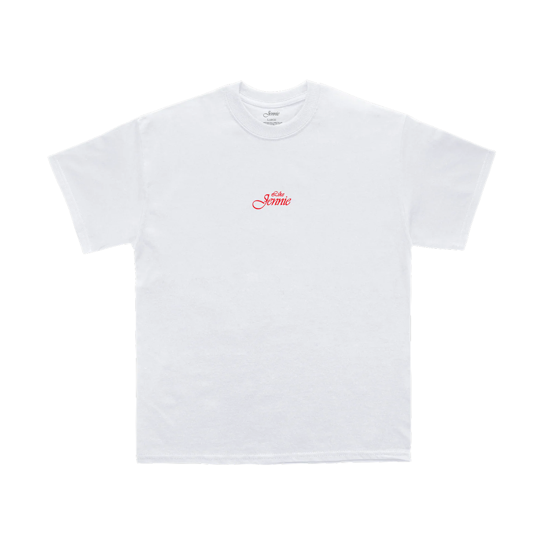 제니 라이크 제니 스테이트먼트 티셔츠 레드(Jennie Like Jennie Statement T-Shirts Red) - 1