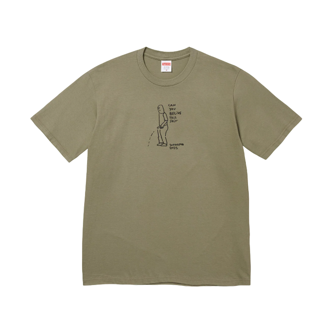 - Supreme Piss T-Shirt Olive - 25SS