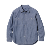 Uniqlo Chambray Work Shirt Blue - KR