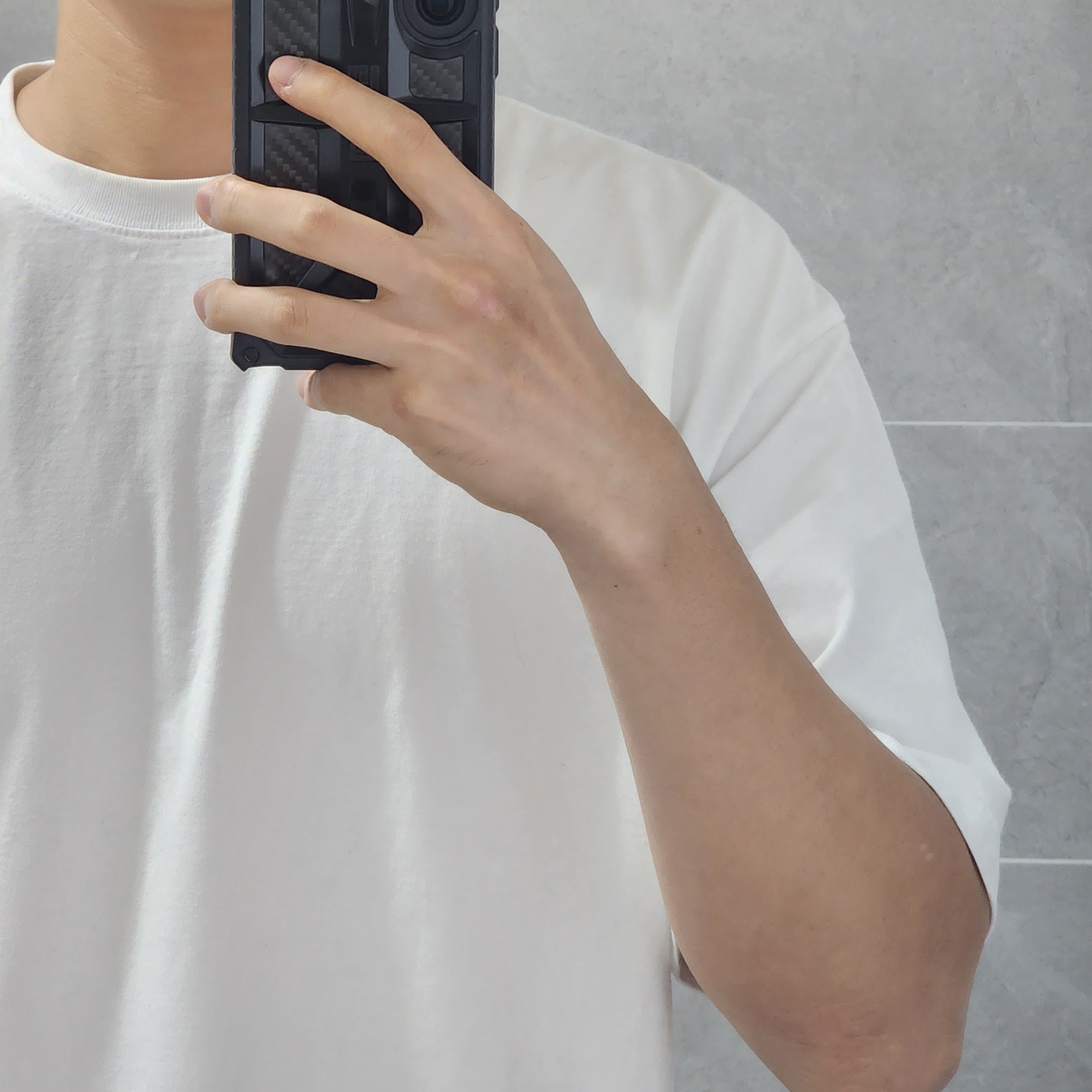 Human Made T-Shirts White (3 Pack) 착용 스타일