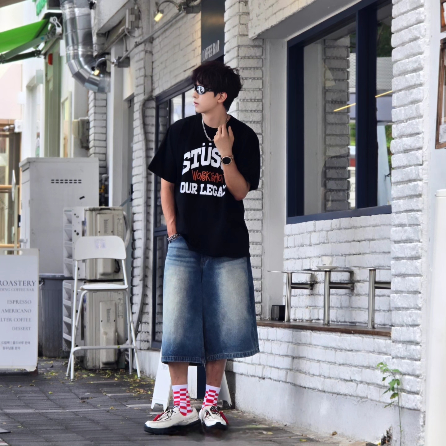 Stussy x Our Legacy Work Shop Pigment Dyed Collegiate T-Shirt Black, [6% 적립] FILA Replica 02/25 Gore-Tex White 착용 스타일 - 1