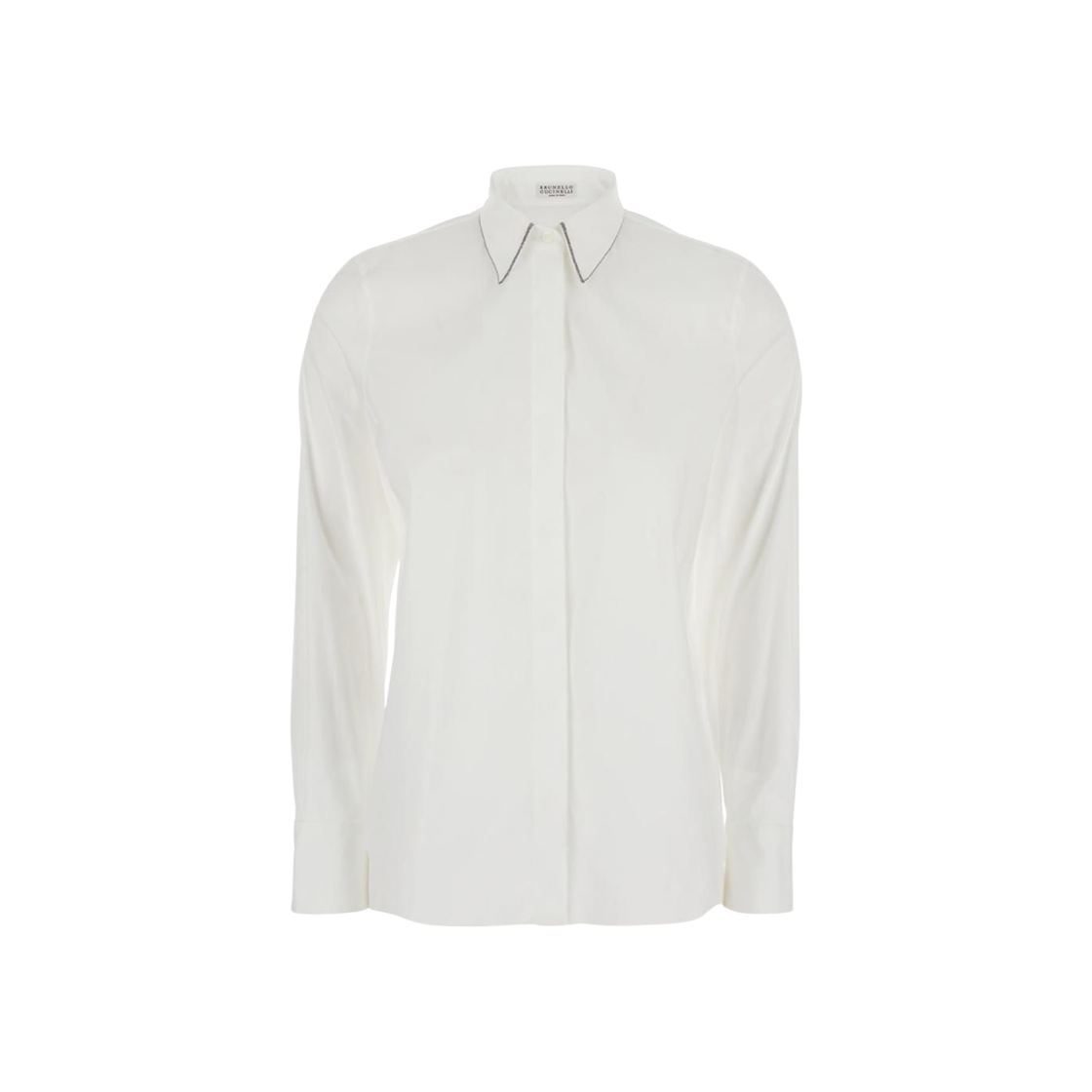 MP091MA606-C159 (W) Brunello Cucinelli Cotton Shirt White