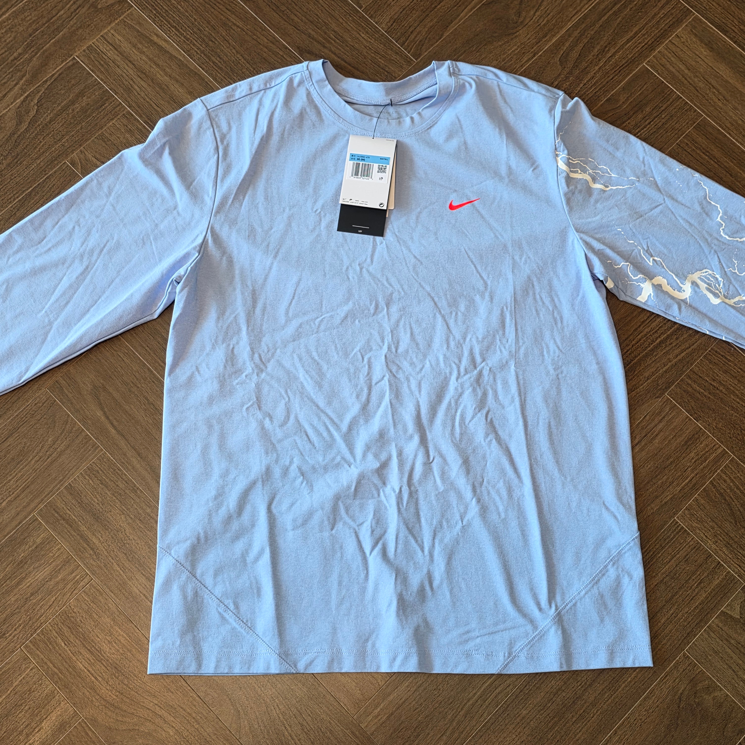 Nike Ja Dri-Fit Long Sleeve T-Shirt Cobalt Bliss Bright Crimson - Asia 착용 스타일