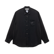 Stussy x Our Legacy Work Shop Shirt Black Cotton Silk