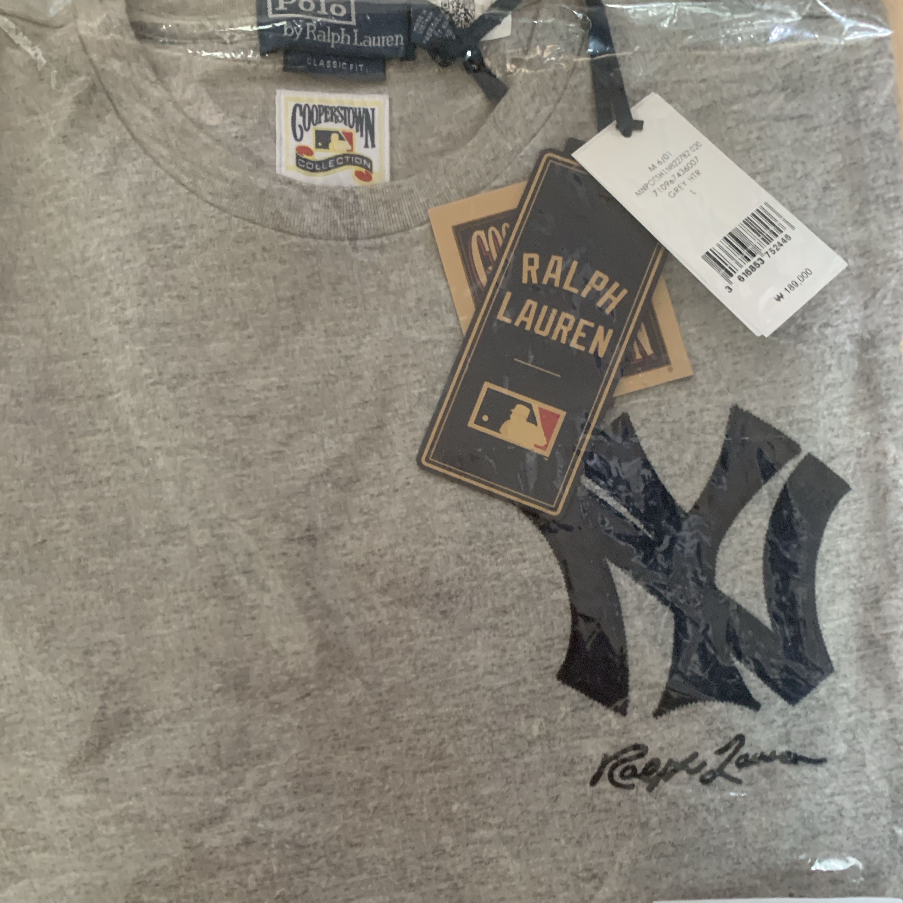 [20% 적립] Polo Ralph Lauren Classic Fit Logo Jersey T-Shirt Cruise Navy - 25FW 착용 스타일