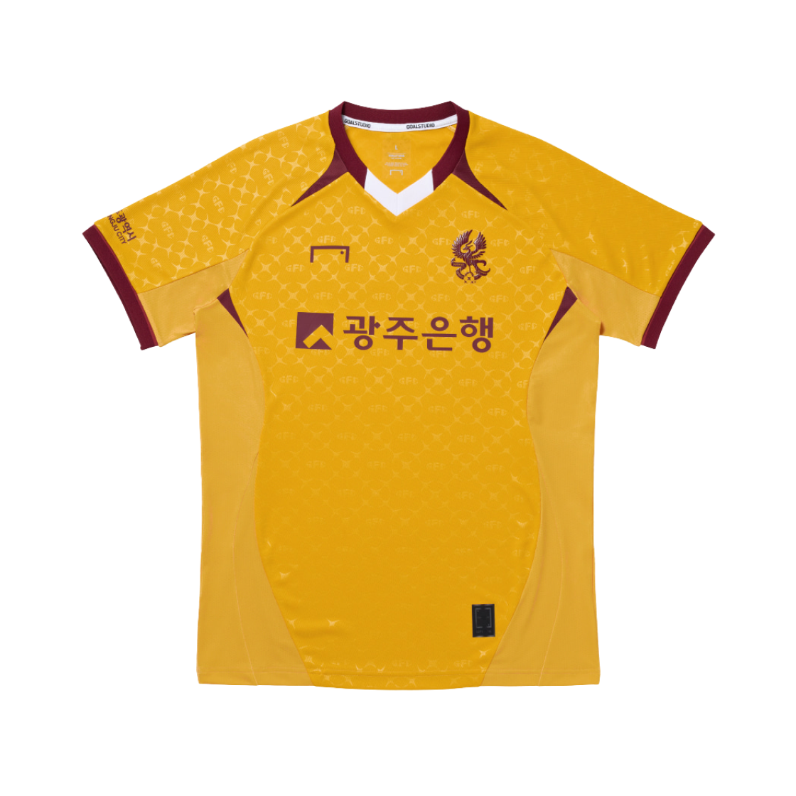 골 스튜디오 광주 FC 2025 어센틱 홈 유니폼 옐로우 (논 마킹 버전)(Goal Studio Gwangju FC 2025 Authentic Home Uniform Yellow (Non Marking Ver.))