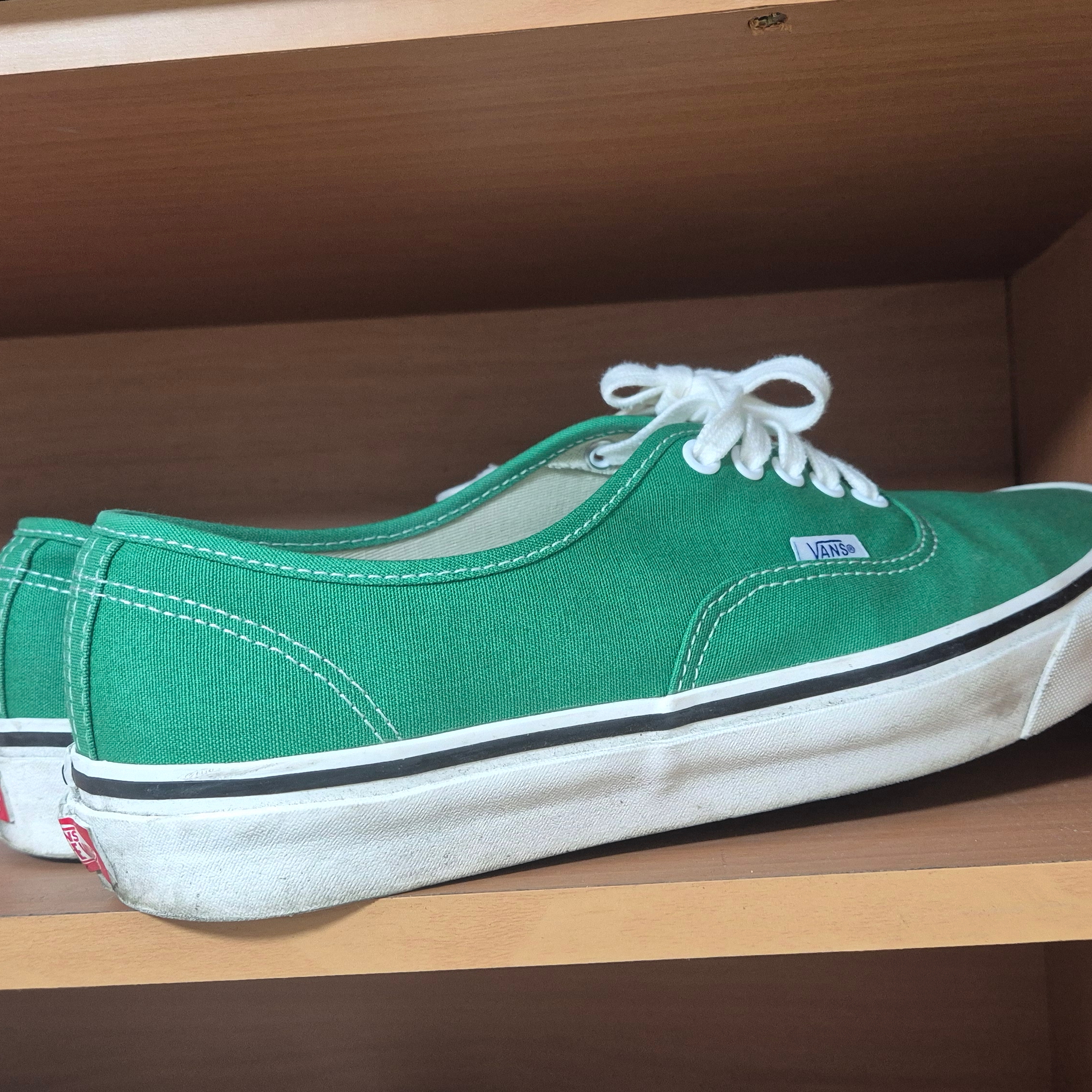 Vans Authentic 44 DX Anaheim Factory Emerald Green 착용 스타일