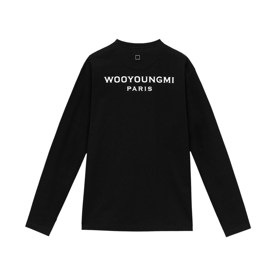우영미 백로고 롱슬리브 티셔츠 블랙 - 25FW(Wooyoungmi Back Logo Long Sleeve T-Shirt Black - 25FW) - 2