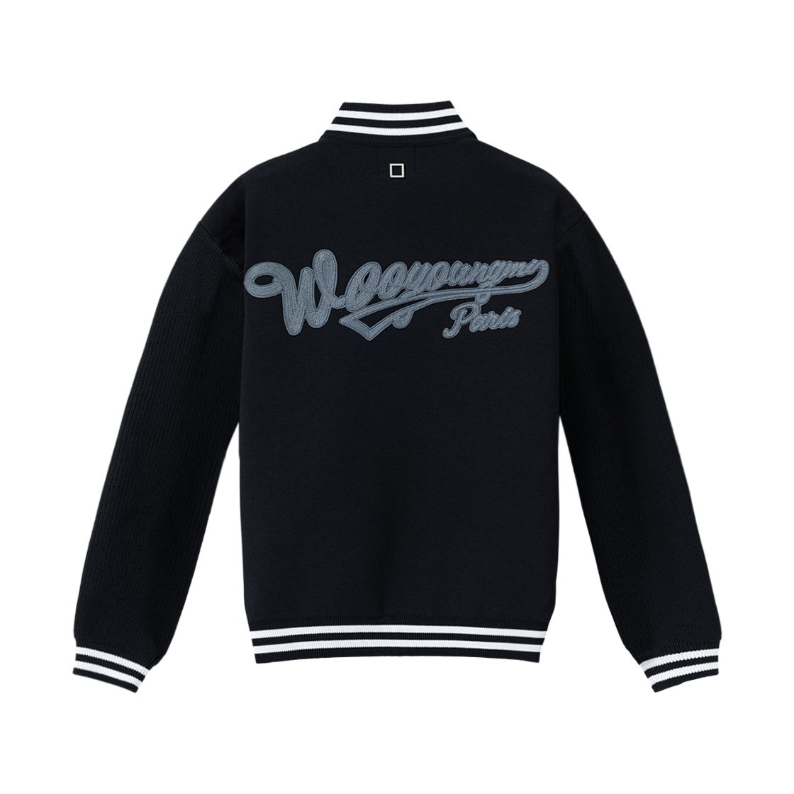 우영미 바시티 집업 가디건 블랙 - 25SS(Wooyoungmi Varsity Zip Up Cardigan Black - 25SS) - 2
