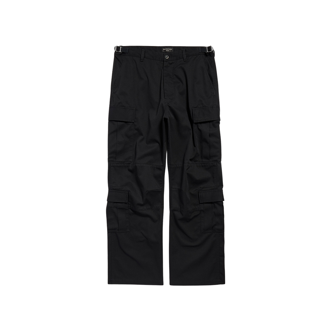 814567TRP091000 (W) Balenciaga Regular Fit Cargo Pants Black