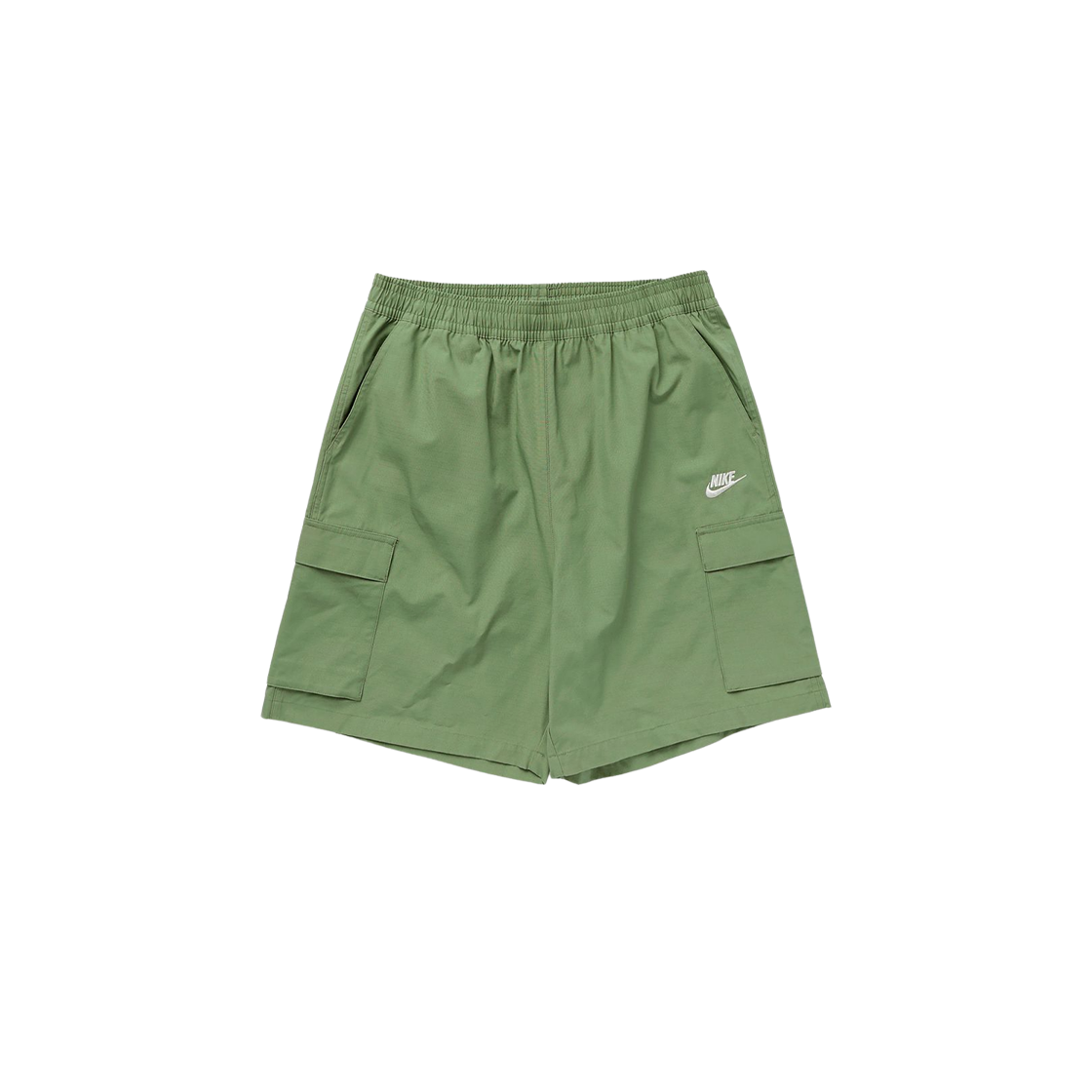 FB1247-386 Nike Club Woven Cargo Shorts Oil Green White - Asia