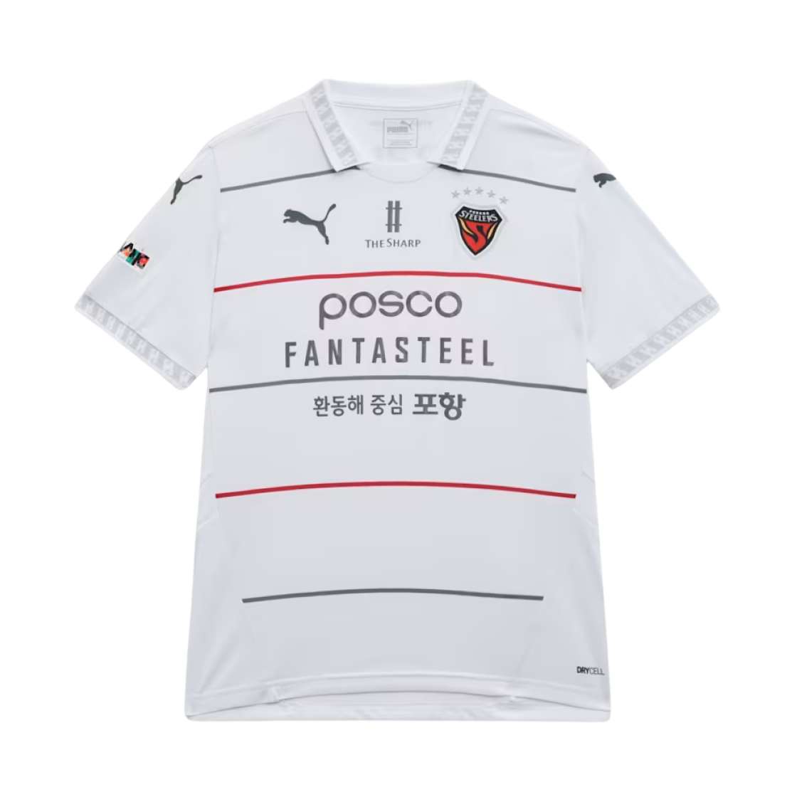 푸마 포항 스틸러스 FC 2025 어웨이 저지 푸마 화이트 (논 마킹 버전)(Puma Pohang Steelers FC 2025 Away Jersey Puma White (Non Marking Ver.)) - 1