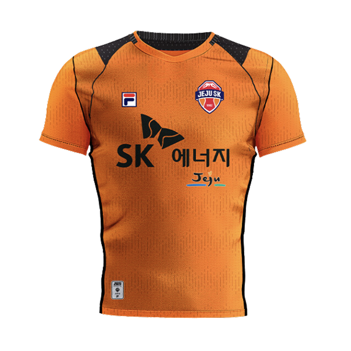 휠라 제주 에스케이 FC 2025 필드 홈 유니폼 오렌지 (논 마킹 버전)(Fila Jeju SK FC 2025 Field Home Uniform Orange (Non Marking Ver.))