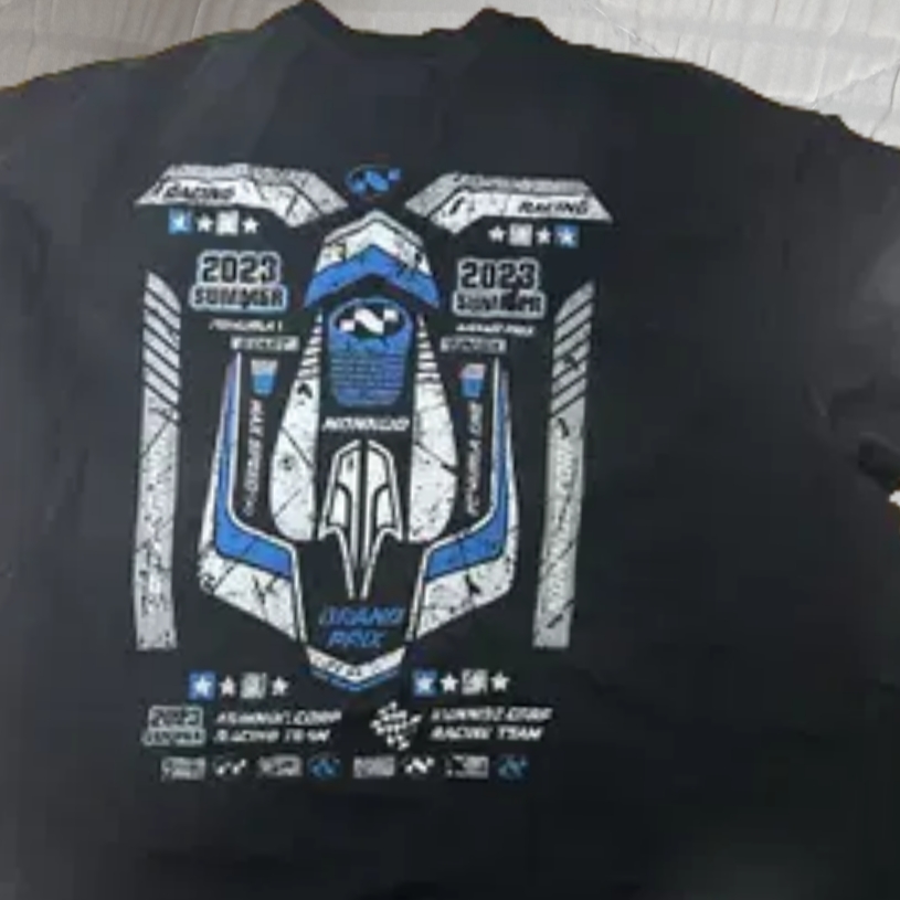 Nonnod Grandprix T-shirt Washed Black 착용 스타일