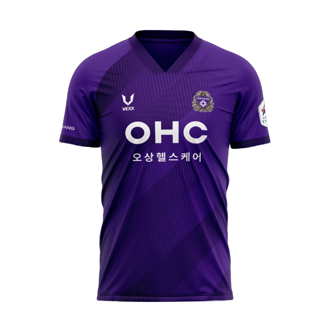 FC 안양 x 브이엑스 2025 필드 홈 유니폼 퍼플 (논 마킹 버전)(FC Anyang x V-EXX 2025 Field Home Uniform Purple (Non Marking Ver.))