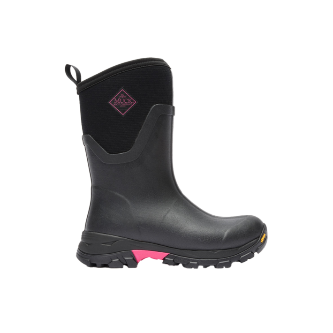 먹부츠 여성 아틱 아이스 미드 블랙(Muk Boots Women's Arctic Ice Mid Black)