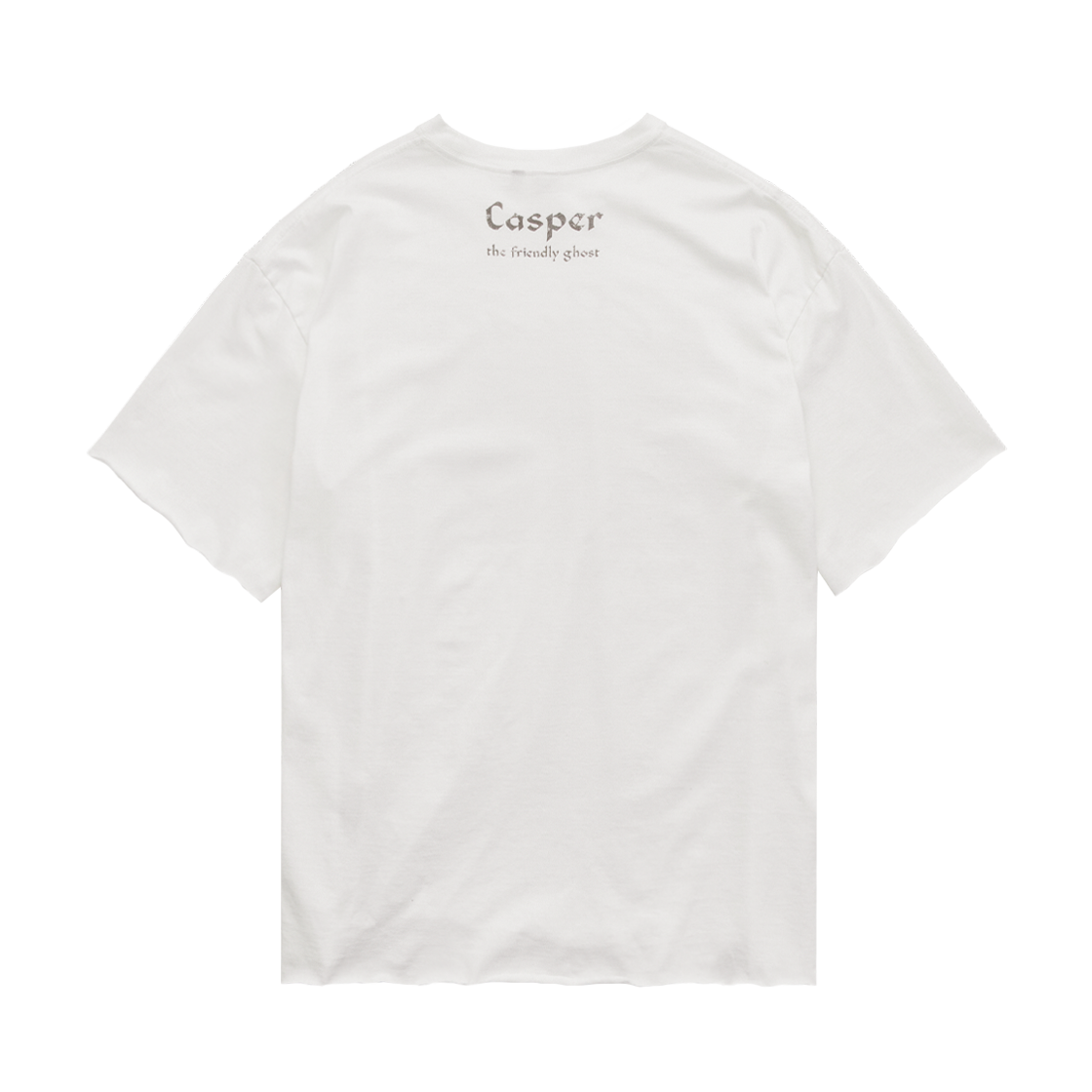 폴리테루 x 캐스퍼 1/2 슬리브 '히스토리' 로우 컷 유즈드 화이트(Polyteru x Casper 1/2 Sleeves 'History' Raw Cut Used White) - 2