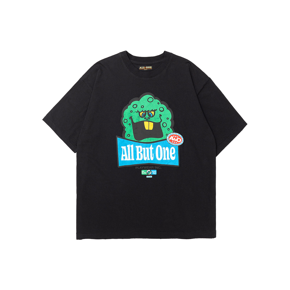 AB25SSUHE001BK ABO Monster Tee Dark Dusty Bk